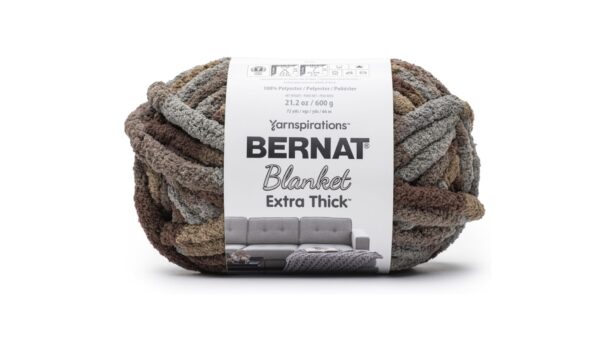 Thick Yarn Grey and Brown